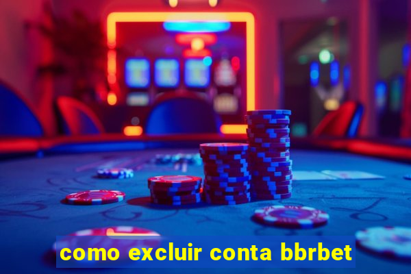 como excluir conta bbrbet